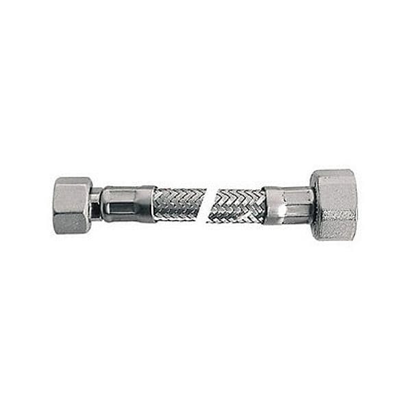 Flessibile Inox Mod. Lux Normale Cm. 10 Con Teflon E Guarnizione- Ff 1/2 X 1/2- Dh- Pezzi 1 in Flessibili doccia BricoGo - Marano di Napoli, commercioVirtuoso.it