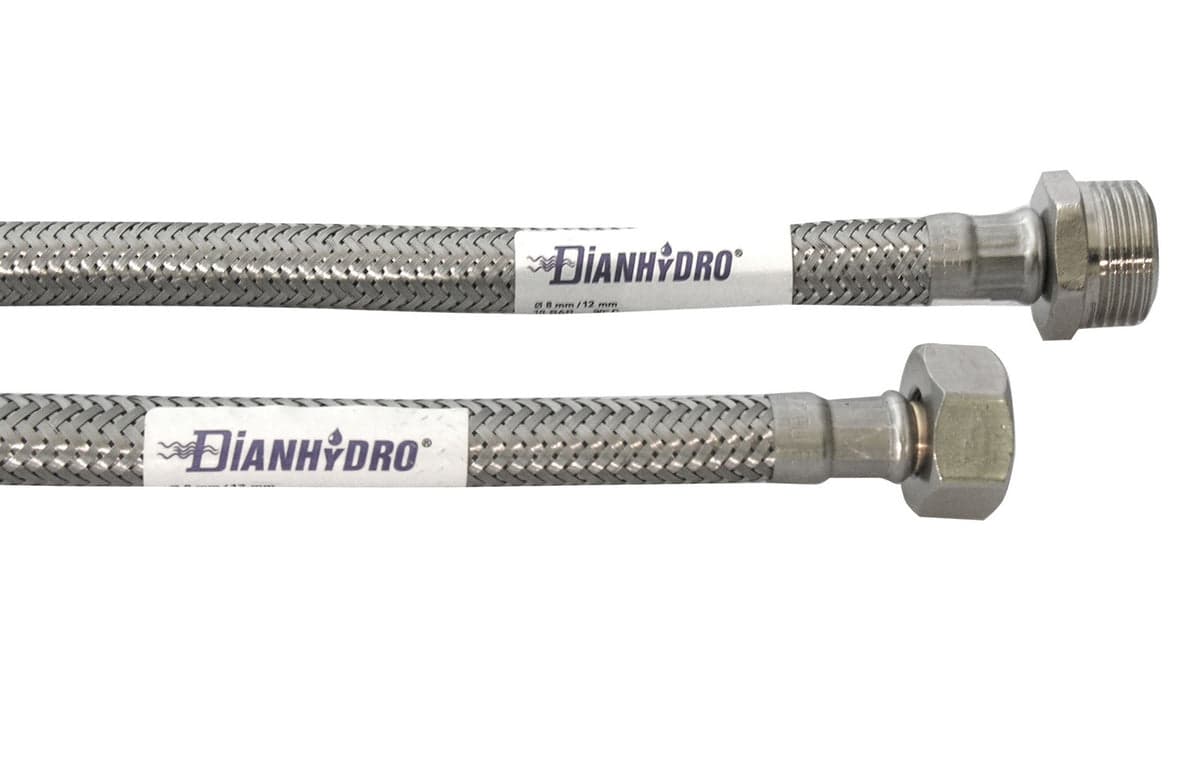 Flessibile Inox Modello Normale Cm. 100- Mf 1/2 X 1/2- Dh- Pezzi 1 in Flessibili doccia BricoGo - Marano di Napoli, commercioVirtuoso.it