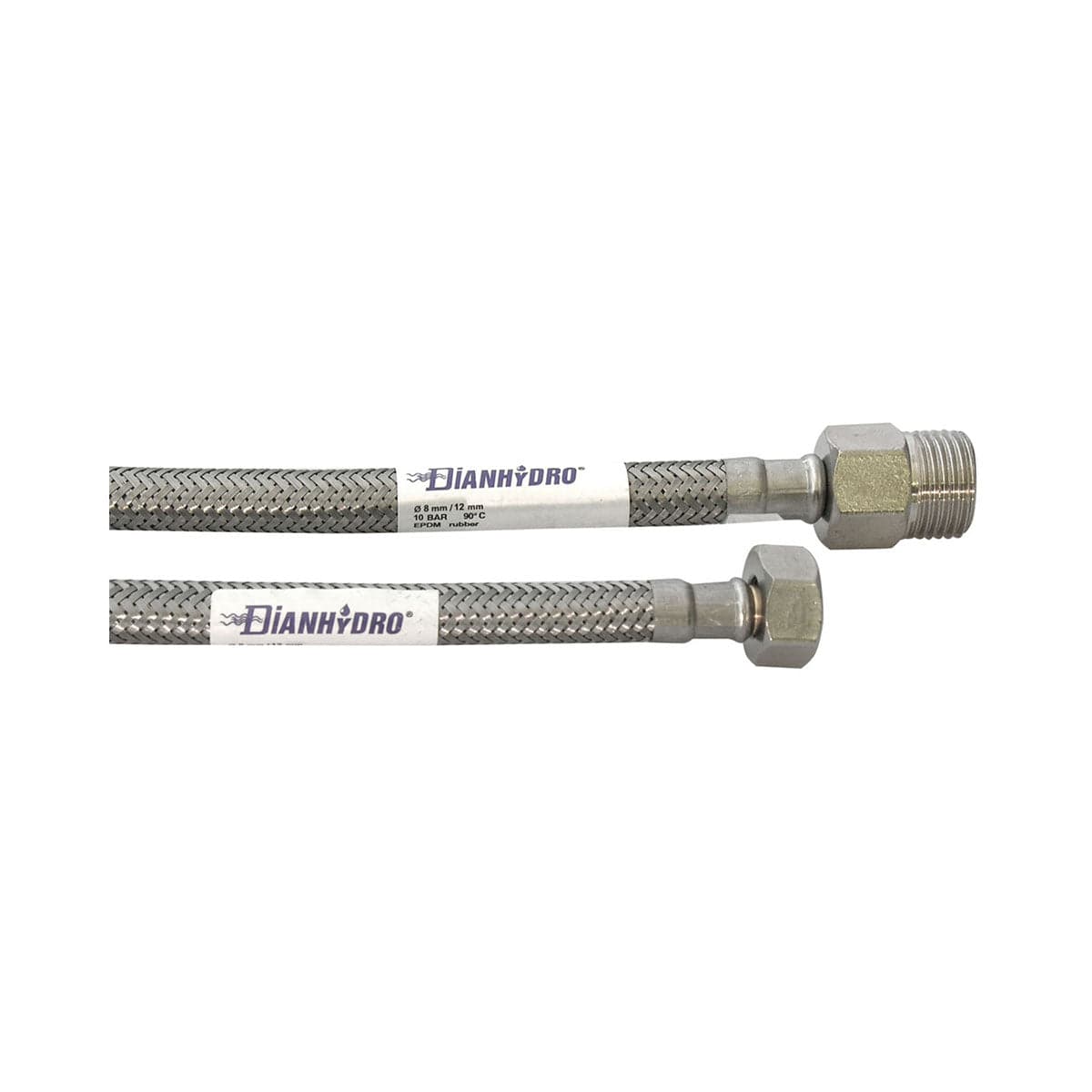 Flessibile Inox Modello Prolungato Cm. 020- Mf 1/2 X 1/2- Dh- Pezzi 1 in Smerigliatrici angolari BricoGo - Marano di Napoli, commercioVirtuoso.it