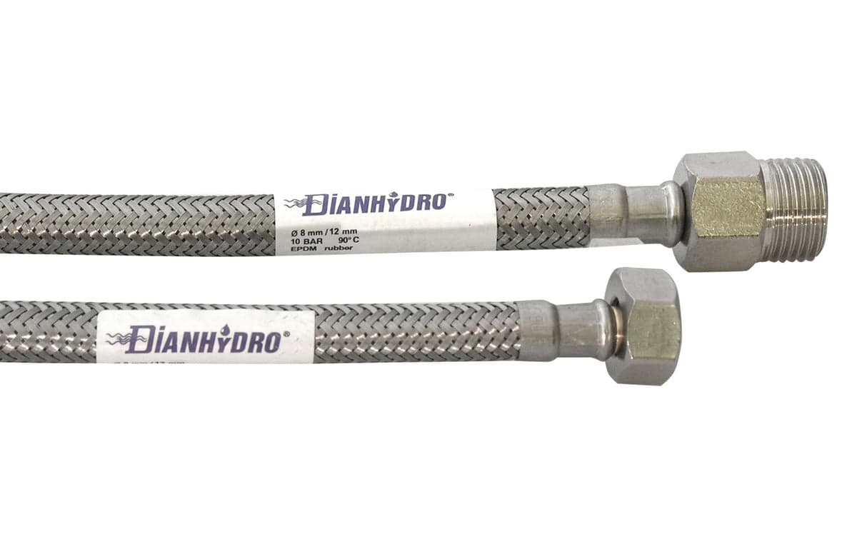 Flessibile Inox Modello Prolungato Cm. 25- Mf 3/8 X 3/8- Dh- Pezzi 1 in Smerigliatrici angolari BricoGo - Marano di Napoli, commercioVirtuoso.it