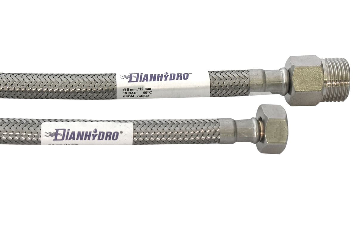 Flessibile Inox Modello Prolungato Cm. 30- Mf 3/8 X 1/2- Dh- Pezzi 1 in Smerigliatrici angolari BricoGo - Marano di Napoli, commercioVirtuoso.it
