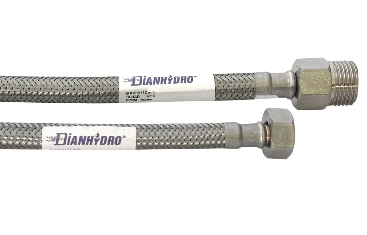 Flessibile Inox Modello Prolungato Cm. 50- Mf 3/8 X 3/8- Dh- Pezzi 1 in Attrezzi svasatura tubi freno BricoGo - Marano di Napoli, commercioVirtuoso.it