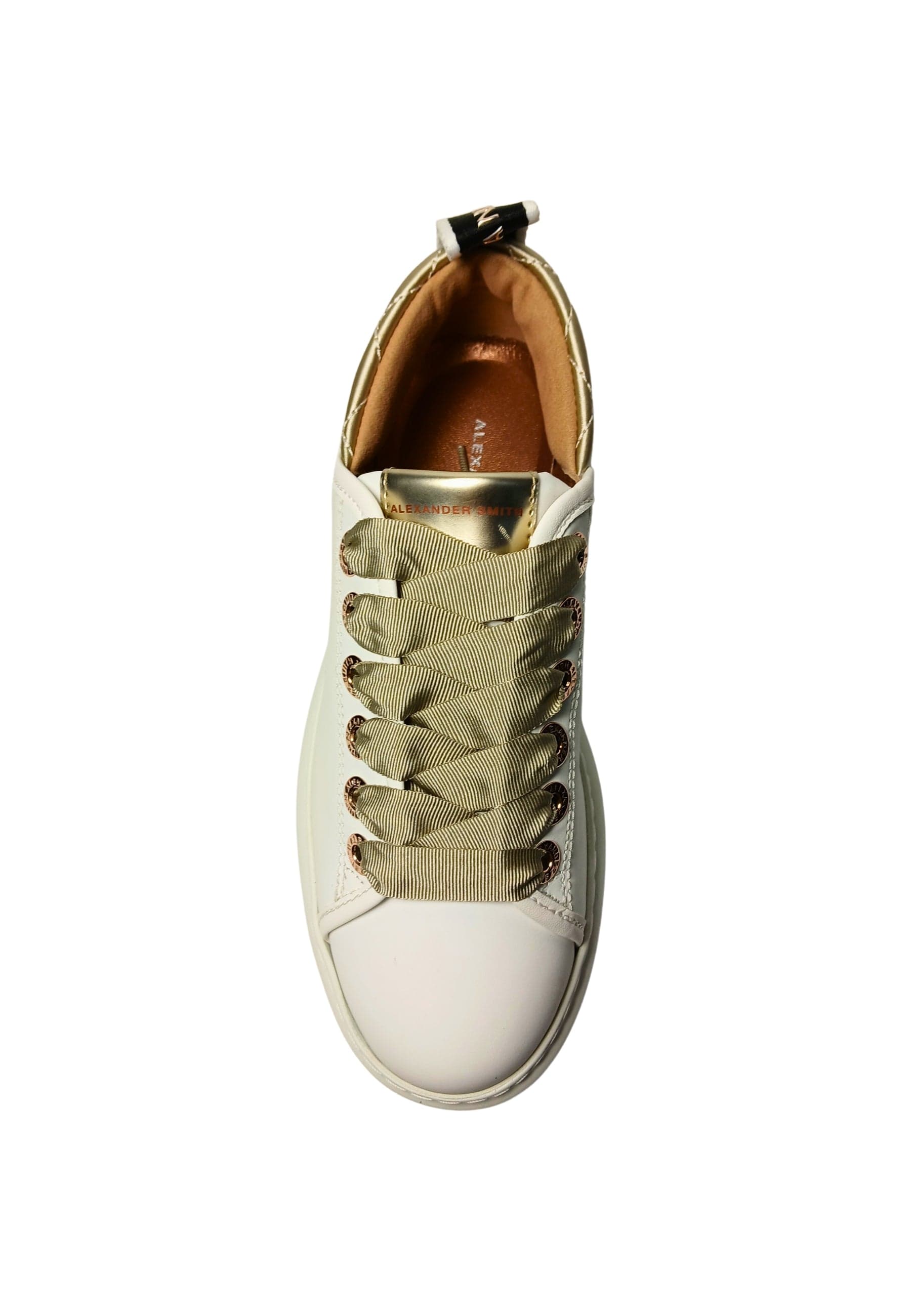 ALEXANDER SMITH Scarpe Donna Alexander Smith Wembley Woman-White Matt Gold da donna in Sneaker casual Drestige - Casamassima, commercioVirtuoso.it