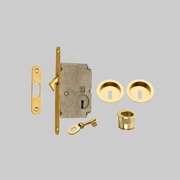 Kit per Porte Scorrevoli Solo Chiave Cromo Satinato