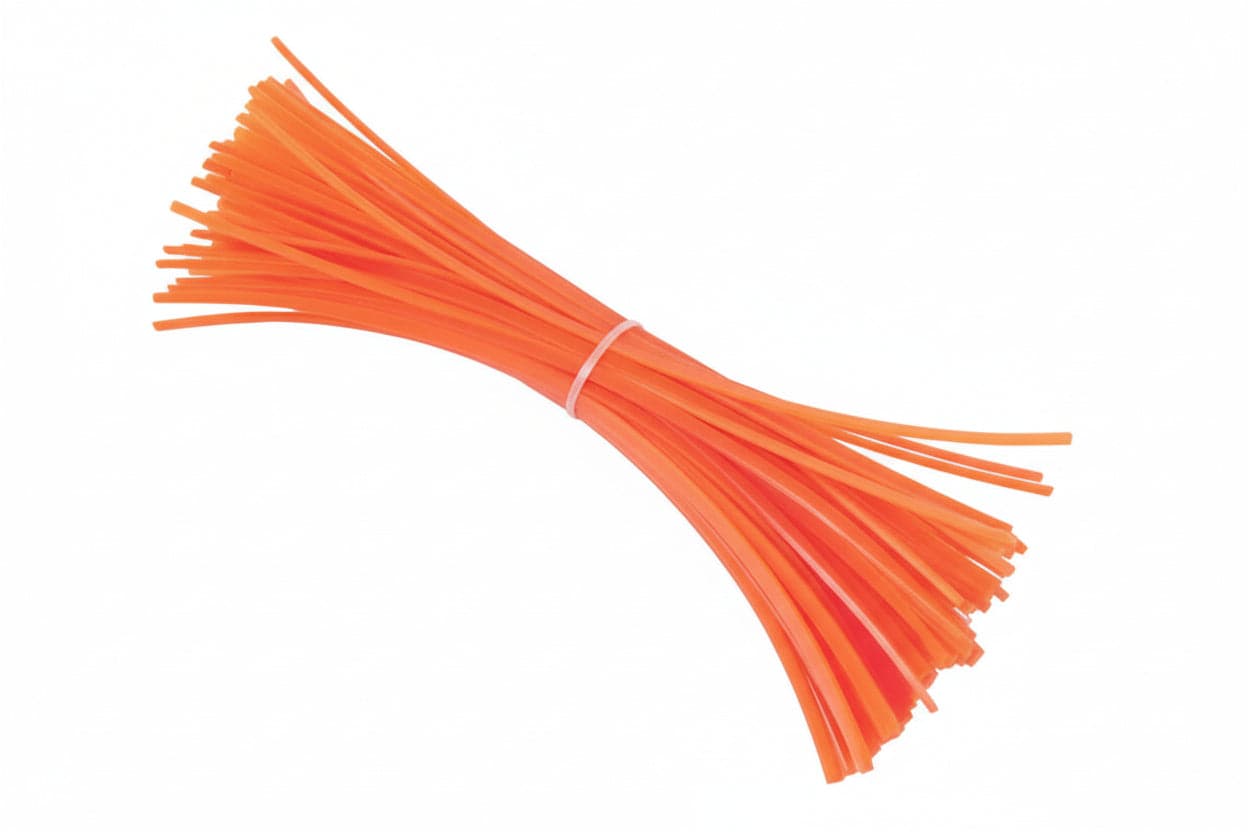 FILO PER DECESPUGLIATORE IN NYLON QUADRO ARANCIO- - mm.3 in spezzoni da cm.36 - conf. 50 pezzi - 5 blister EXCEL