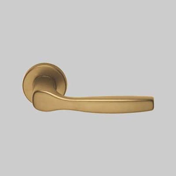 Maniglia Ginevra con Rosetta e Bocchetta Foro Patent Brialma Colore Bronzo