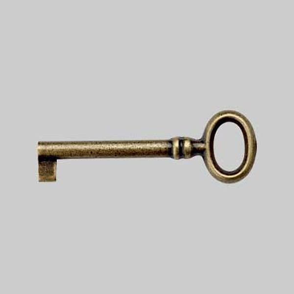 Chiave per Mobili 33718 24 x 69 mm Metal Group Ottone Antico