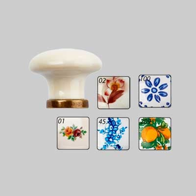 Pomolo Per Mobili In Ceramica 'P04' Ø 31 Mm - Bianco Decoro 100 - Metal Group in Manopole BricoGo - Marano di Napoli, commercioVirtuoso.it