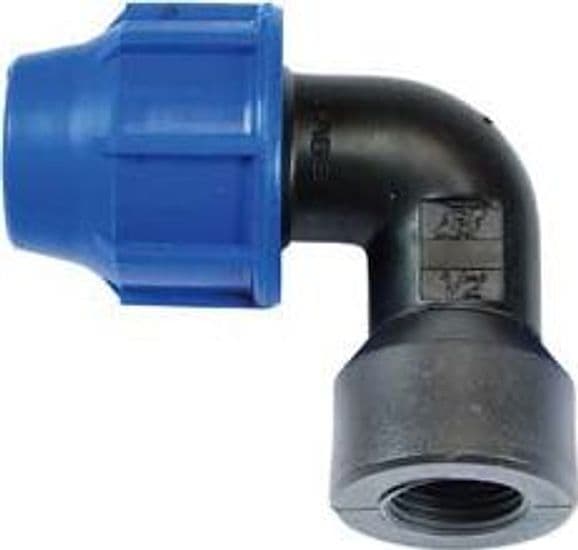 Raccordo a Compressione Gomito 90 ° Femmina PN16 Ø 20 Mmx F 3/4 20 Pezzi