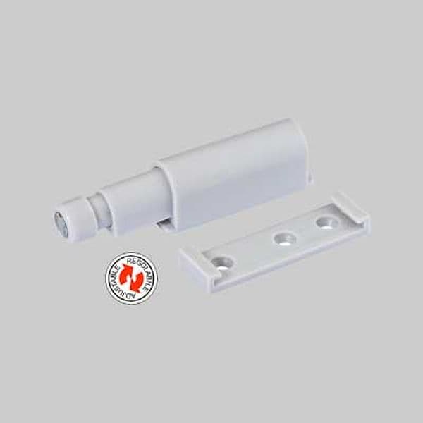 Cricchetto a Cannone 74 mm Grigio Chiaro 10 Pezzi
