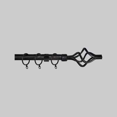 SCORRITENDA A STRAPPO 'TWIST' 120/210 cm - Nero/Oro