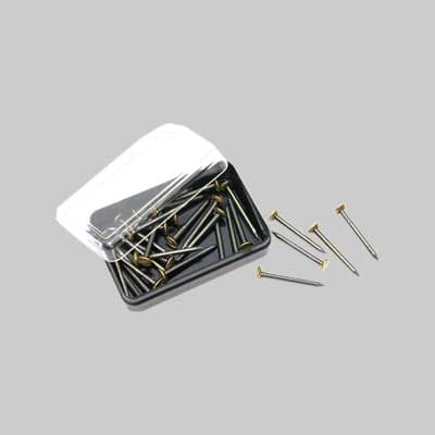CHIODINI PER GANCI PER QUADRI 25 mm - blister 15 pezzi - 12 confezioni