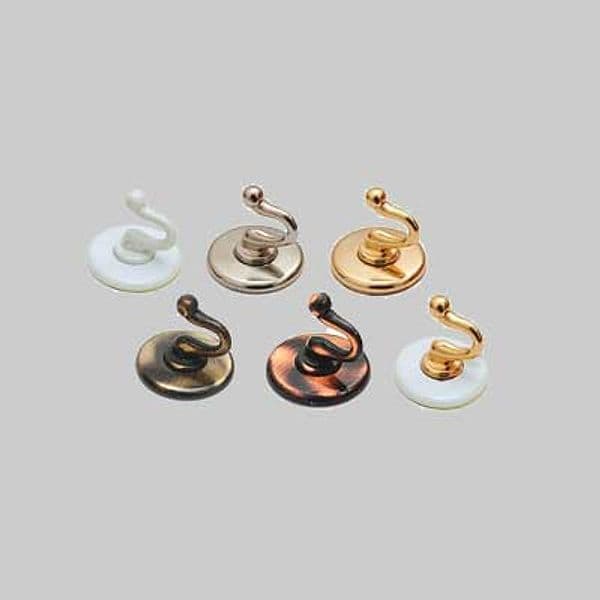 Gancio Multiuso Smeraldo Ø 30 mm Ottone Spazzolato 20 Pezzi