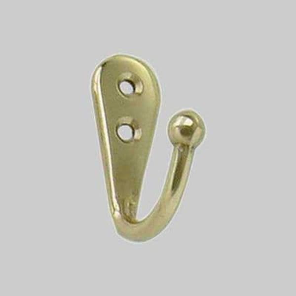 Gancetto per Bagno e Cucina 22 x 34 mm Cromo Satinato 10 Pezzi