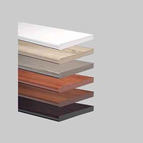 Mensola Rettangolare Stondata Amica 80 x Col Rovere Sbiancato Spess. 1,8 cm