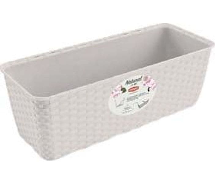 Balconetta Natural Bianca con Riserva D'Acqua 40 CMX16X13H. 5,3 l 4 Blister