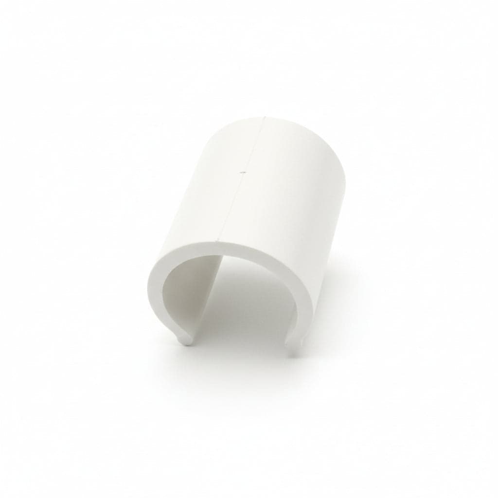 CLIPS PVC BIANCO PER SERRE PZ.100- - per tubi da ø mm.20 - 1 confezione