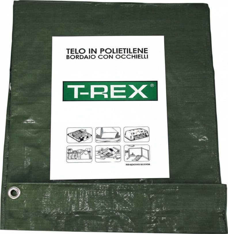 Telo Occhiellato Bordato con Angoli Rinforzati 100 G. Normale 10 MX15 100 g
