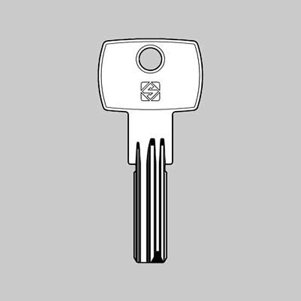 Chiave Punzonata GF1 Silca Grifo 5 Pezzi