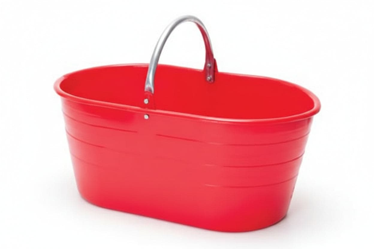 Cesta Ovale per Raccolta Manico Metallo 25 l Capacità 25 L, 57 5 Pezzi