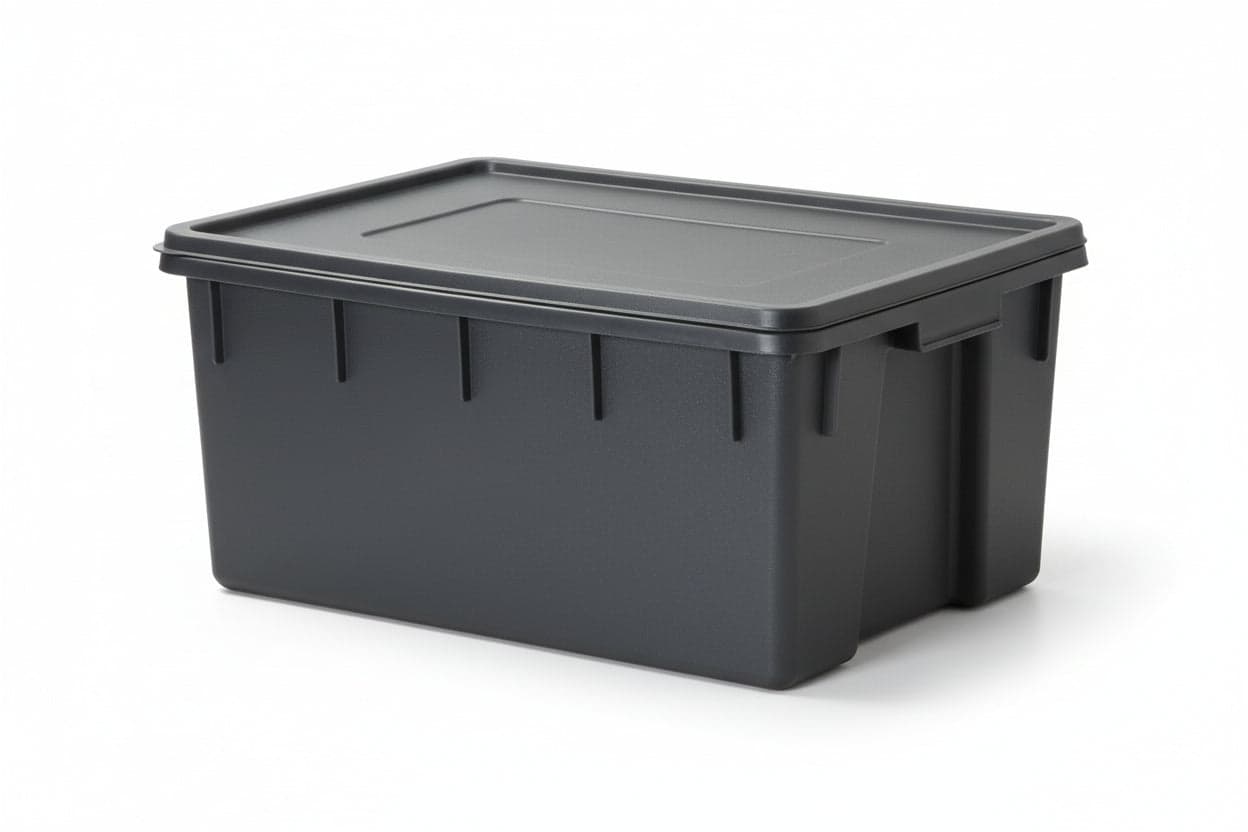 MASTELLONI RETTANGOLARI NERI  lt.180 cm.80x60x48h.    ICS