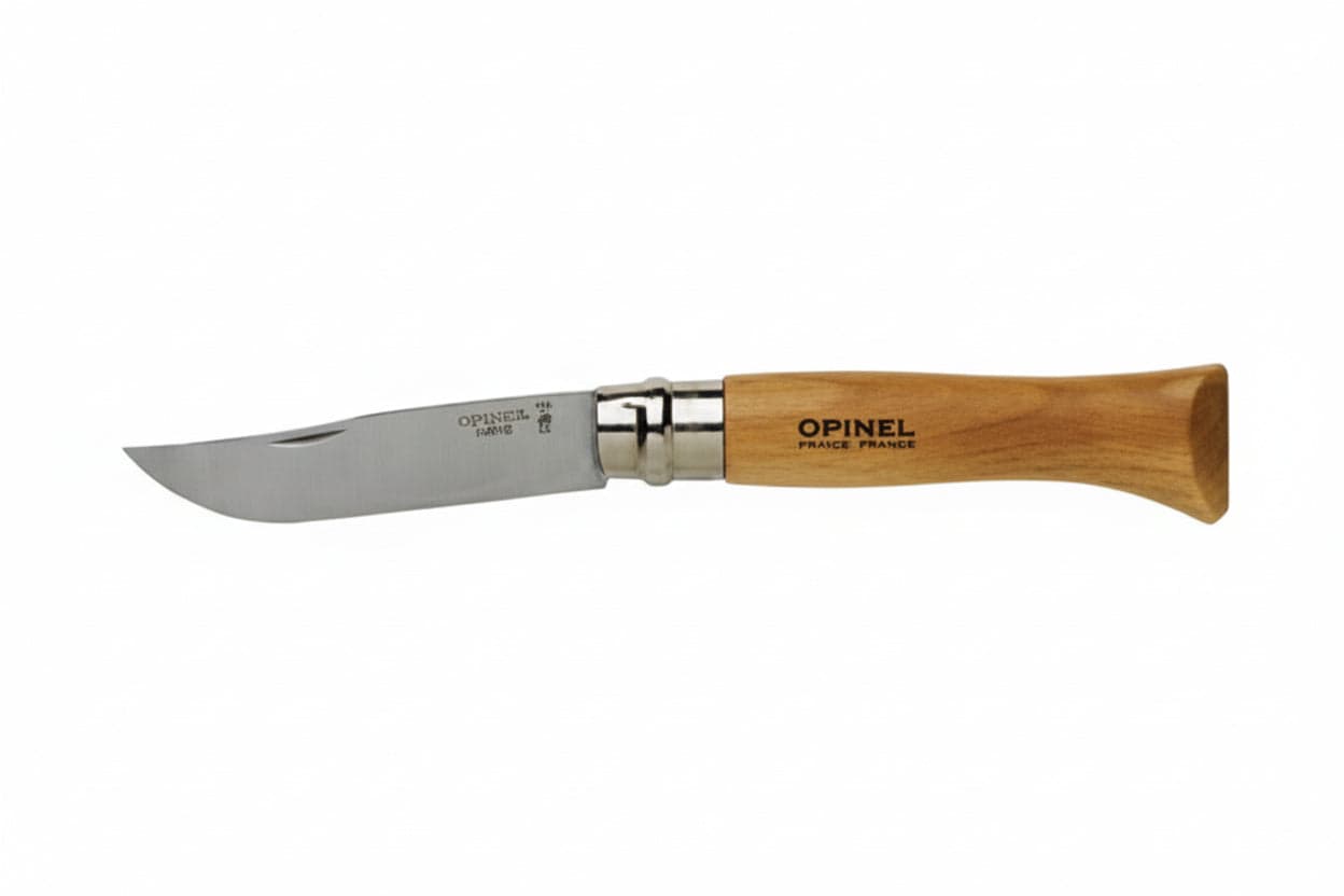 Coltelli Opinel Inox Tradizione con Virobloc N°10 Lama da 10 cm 2 Pezzi