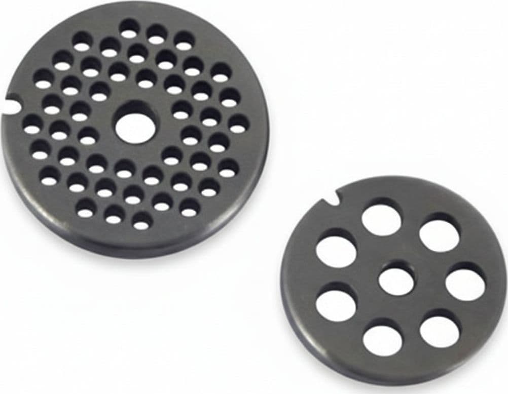 Piastre in Acciaio Temprato per Tritacarne Manuali N°5 Foro 8 mm Reber