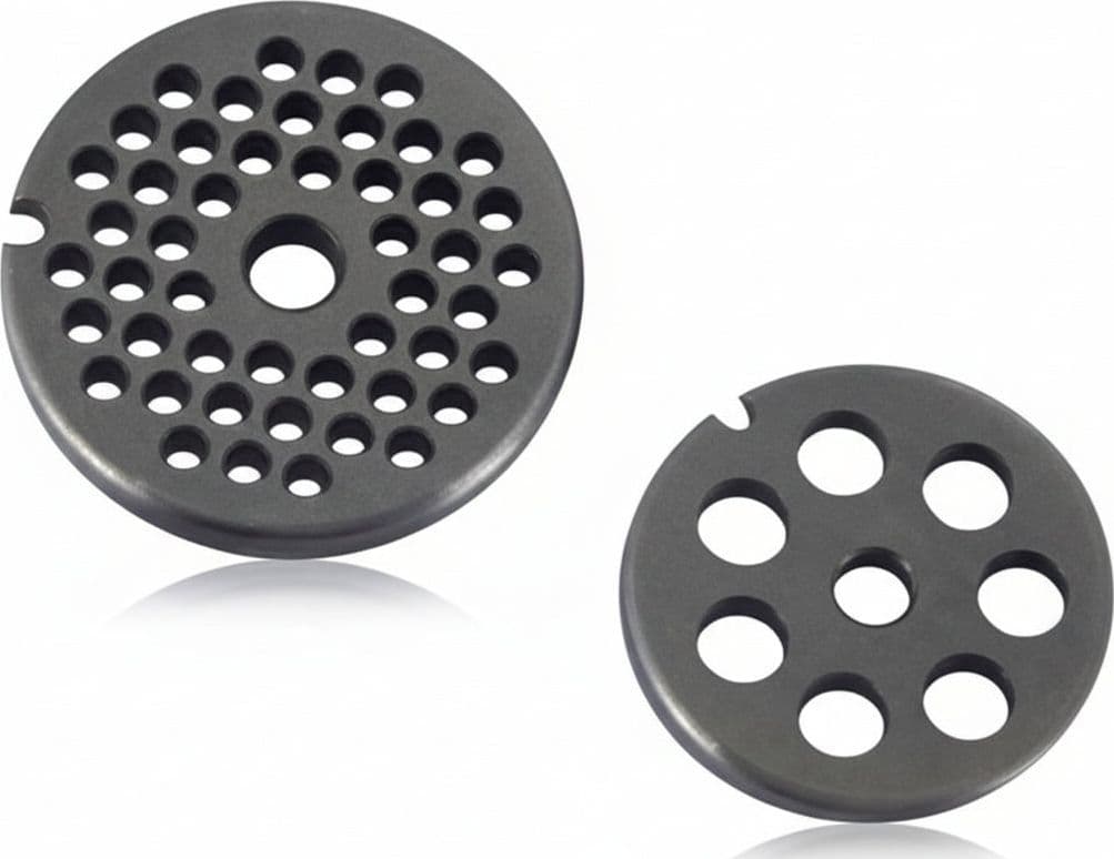 Piastre in Acciaio Temprato per Tritacarne Manuali N°5 Foro 12 mm Reber