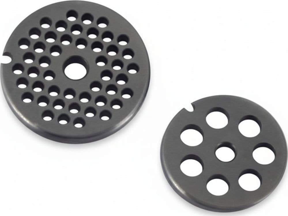 Piastre in Acciaio Temprato per Tritacarne Manuali N°8 Foro 45 mm Reber