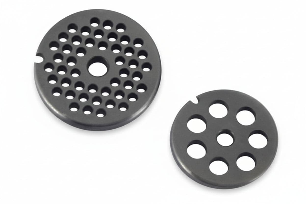 Piastre In Acciaio Temprato Per Tritacarne Manuali- - N°8 Foro Mm.45 - 1 Blister Reber