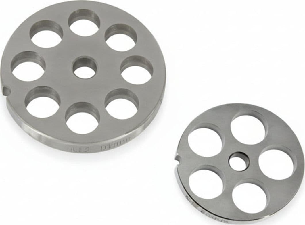 Piastre in Acciaio Inox per Tritacarne Elettrici N°10 12 Foro 20 mm Reber