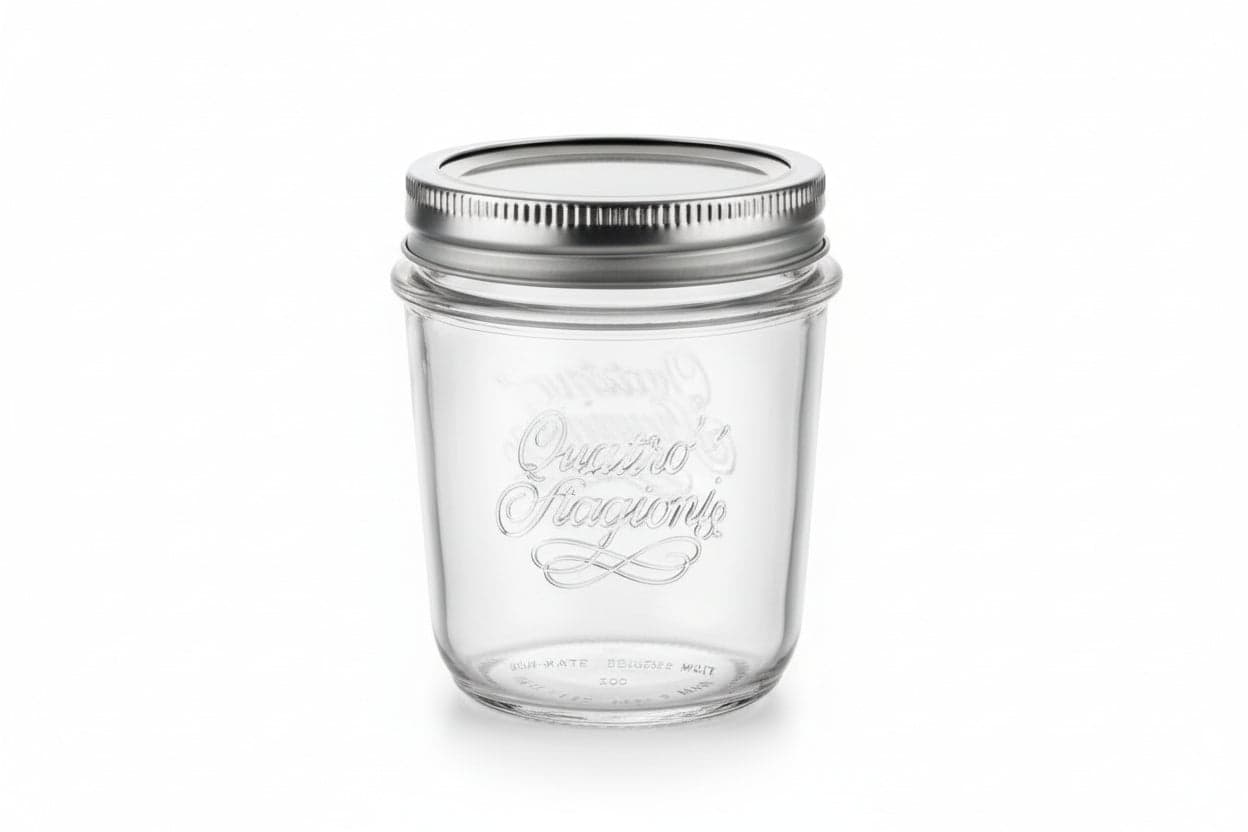 VASO VETRO BOCCA LARGA QUATTRO STAGIONI- - ø mm.86 ml.320 - 6 pezzi BORMIOLI