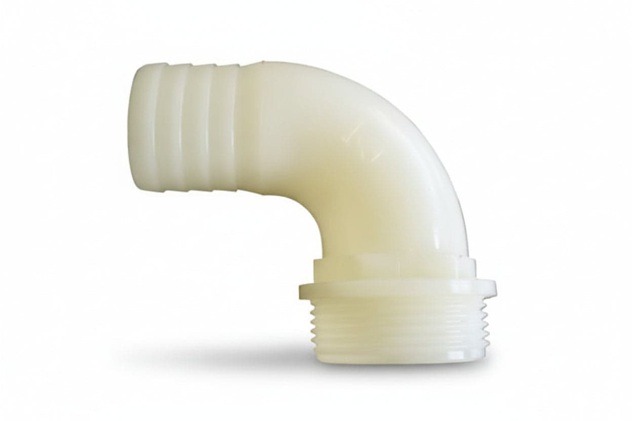 Raccordo in PA Portagomma Curvo 90 ° m ¾ x Dnee ¸ 20 25 mm 32 10 Pezzi