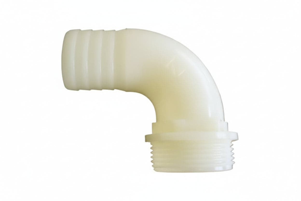 RACCORDO IN PA PORTAGOMMA CURVO 90  °- - M 3/4 x DnEE ¸ mm.25 1 - 5 pezzi BUCCHI