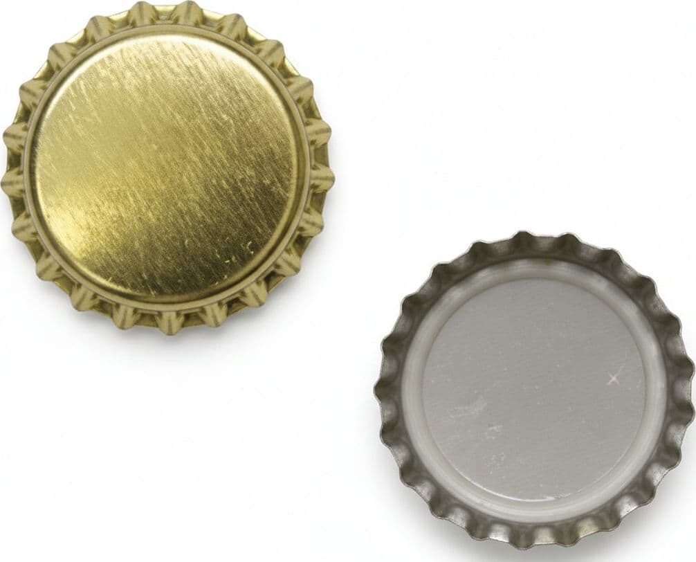Tappo a Corona Oro 20 Busta Ø 26,5 mm in Busta da PZ.100, CONF.20 Buste