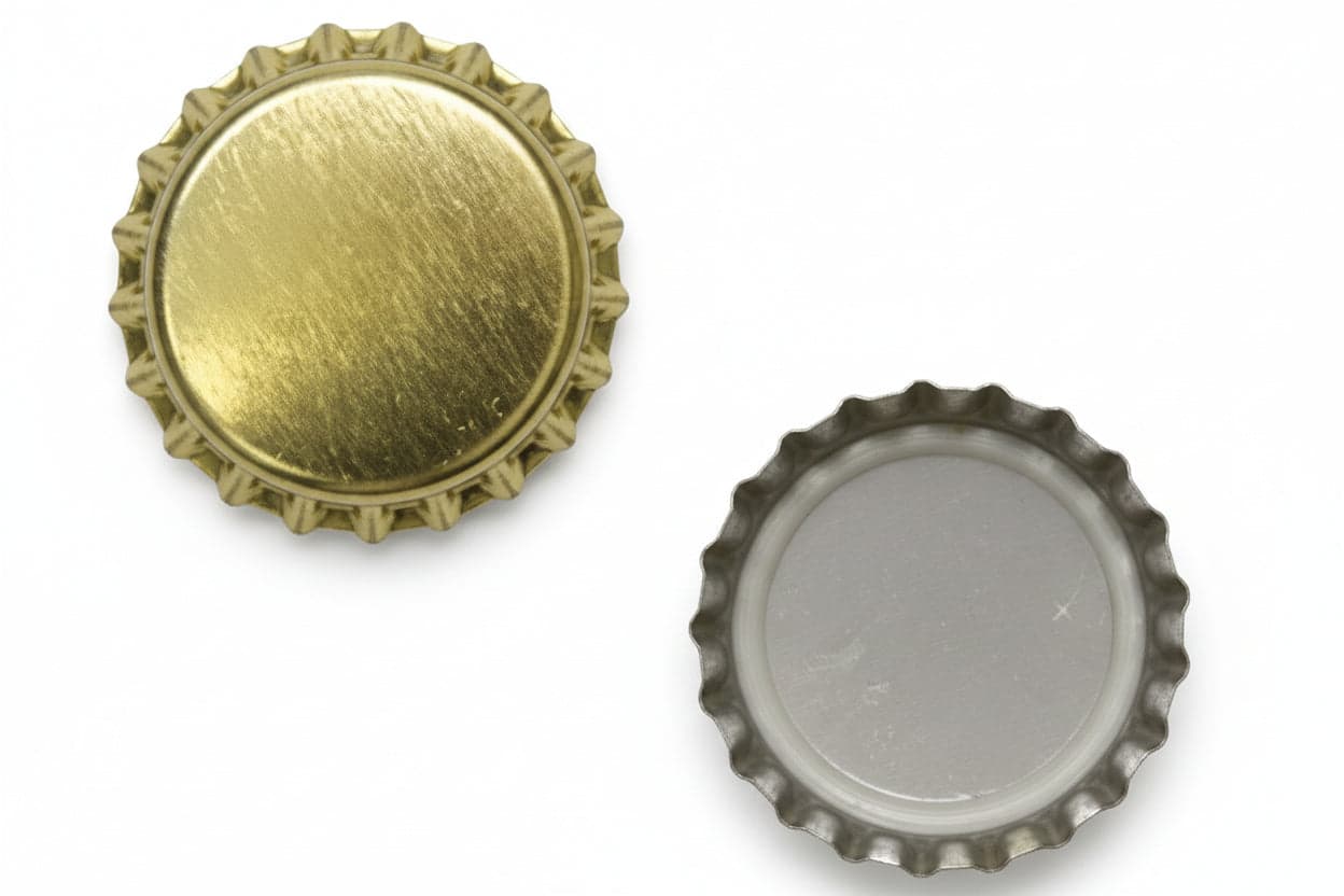 Tappo a Corona Oro 20 Busta Ø 26,5 mm in Busta da PZ.100, CONF.20 Buste