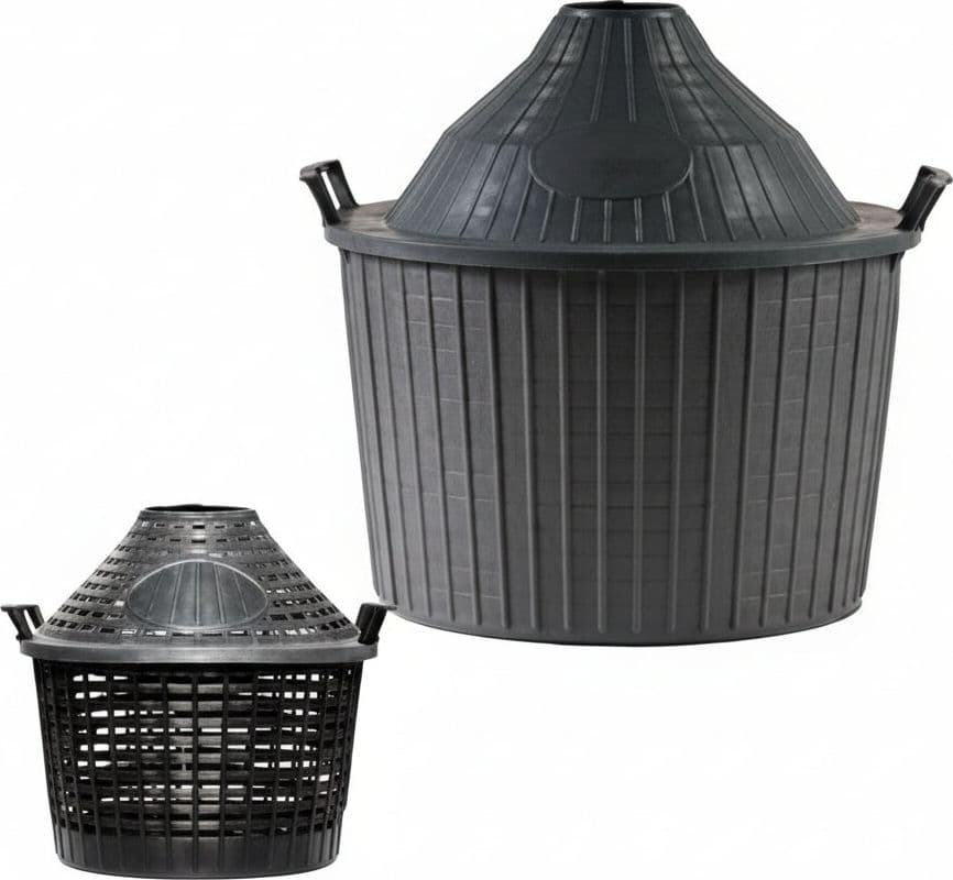 Cesto a Cupola in Plastica per Damigiane 5 l Forato