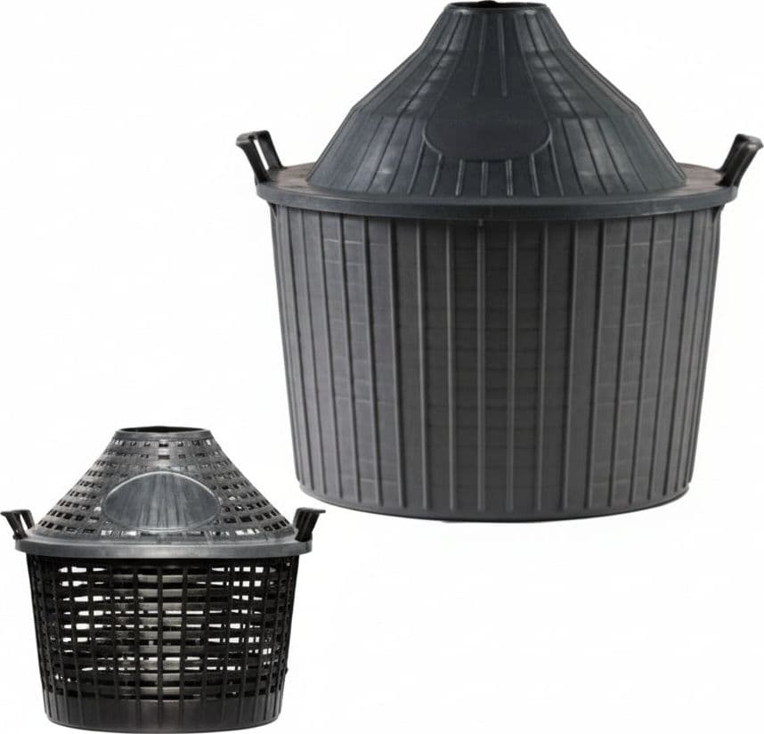 Cesto a Cupola in Plastica per Damigiane 34 l Forato