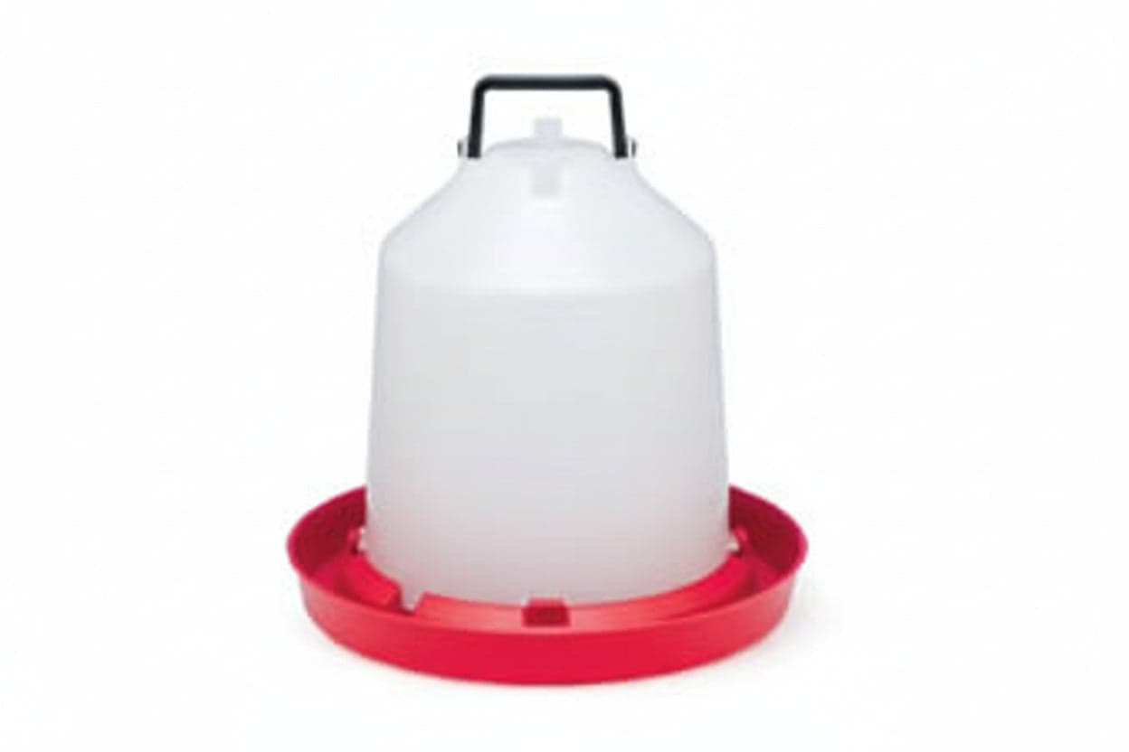 Abbeveratoio A Sifone In Plastica Con Manico Per Polli- - Lt.5 - 10 Pezzi