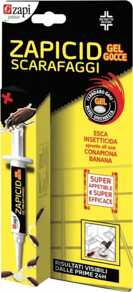 Insetticida Scarafaggi Gel Siringa 5 g Zapi 12 Pezzi