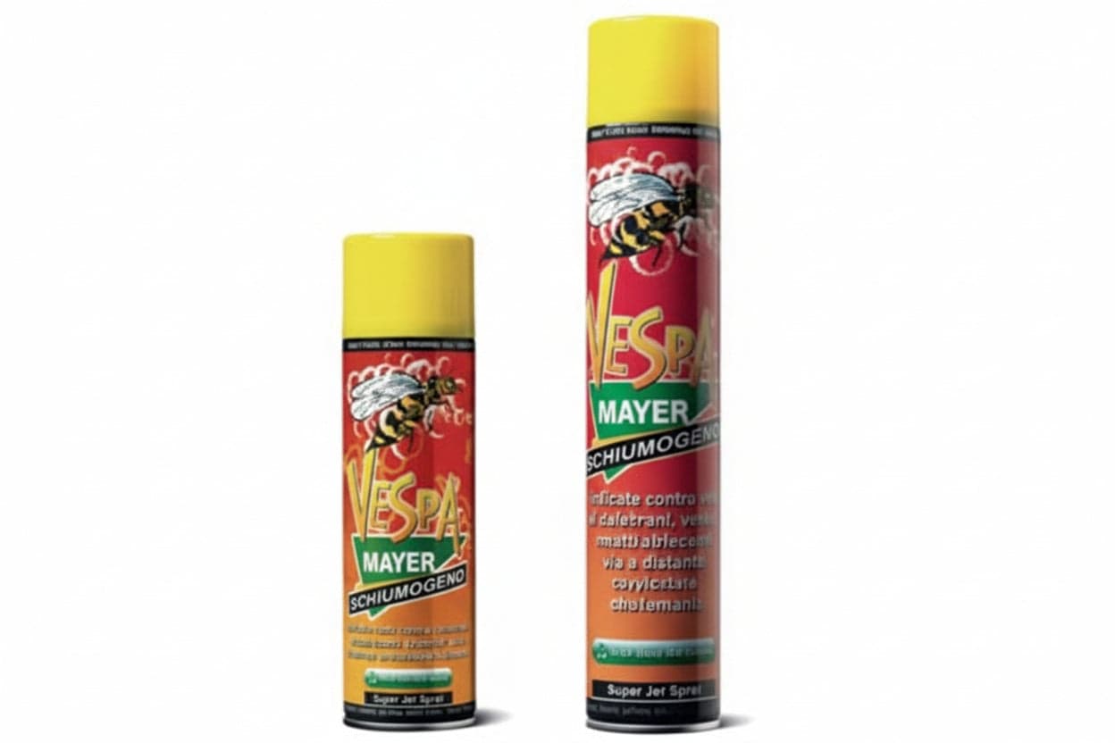 Vespamayer Insetticida Schiumogeno Spray per Nidi di Vespe 12 Cod 233668