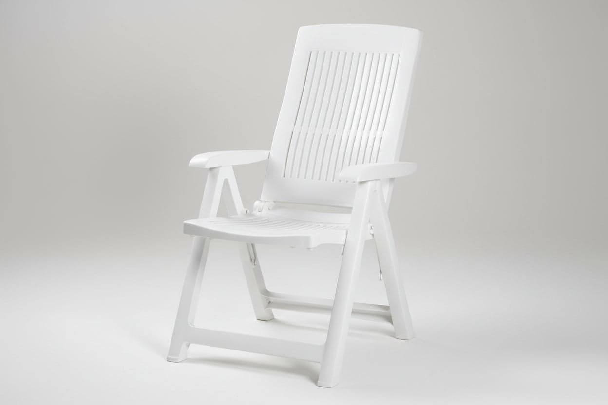 POLTRONA DA GIARDINO TAMPA BIANCA  cm.60x61x109h.  peso kg.6