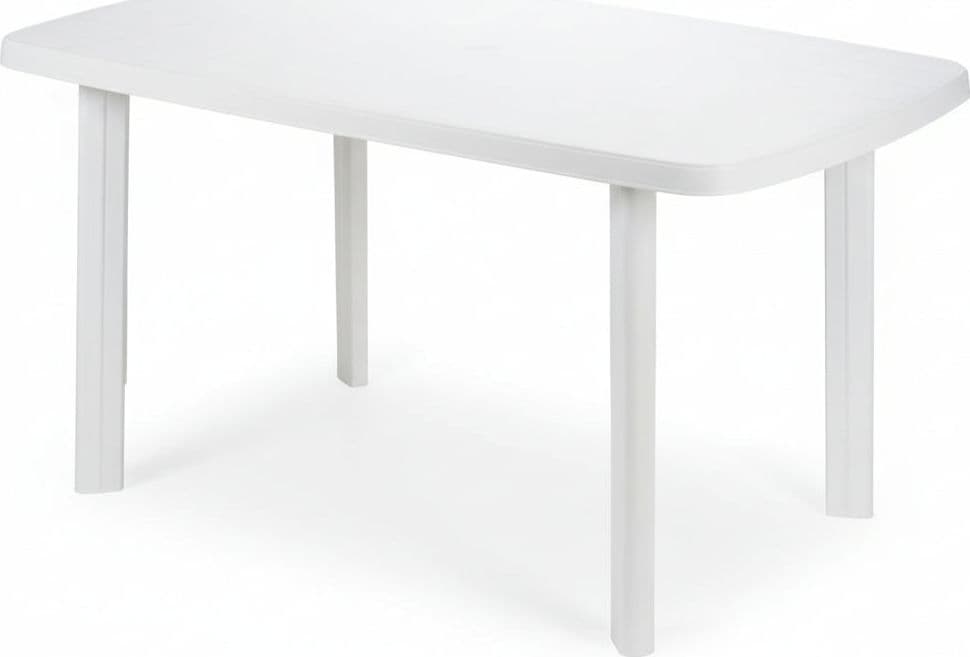 Tavolo da Giardino Faro Bianco 135 CMX82X72H. 137 CMX85X72H. Peso 9,5 kg