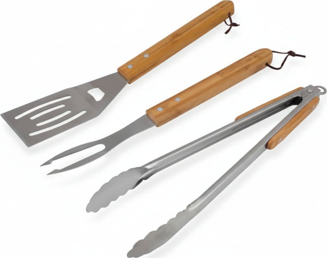 Set Utensili per Barbecue PZ.3 con Manici in Legno Set PZ.3 Campingaz