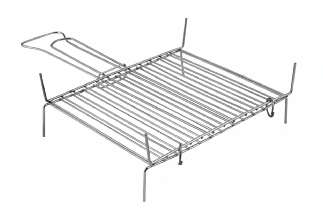 GRIGLIA DOPPIA A BARRE VERTICALI  cm.30x40  17 barre