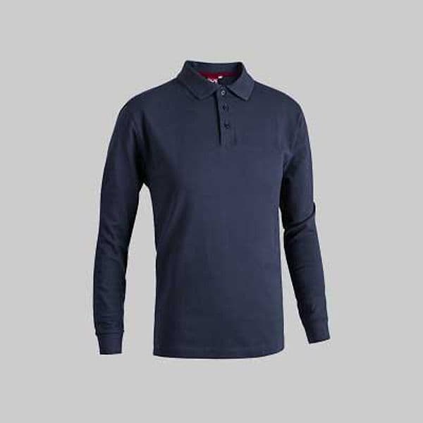 Polo Manica Lunga Blu Tg. Xxl