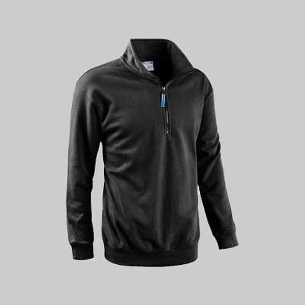 Felpa con Zip Corta Antracite Tg. Xxl