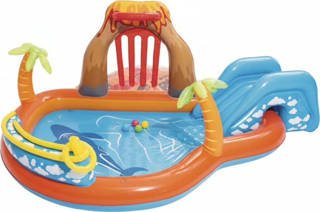 Piscina con Giochi Gonfiabile Lava Lagoon +2 Anni 265 CMX265X104 Peso 5,900