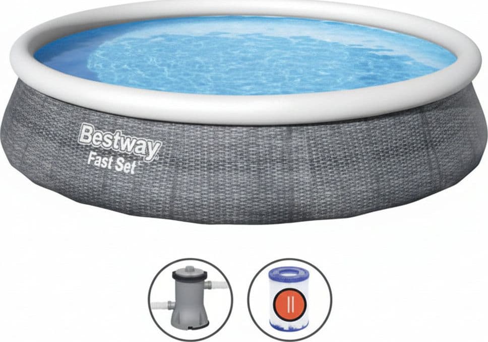 Piscina Fast Set Autoportante Tonda 396 CMX84H. 17,3 7.340 kg Lfiltro