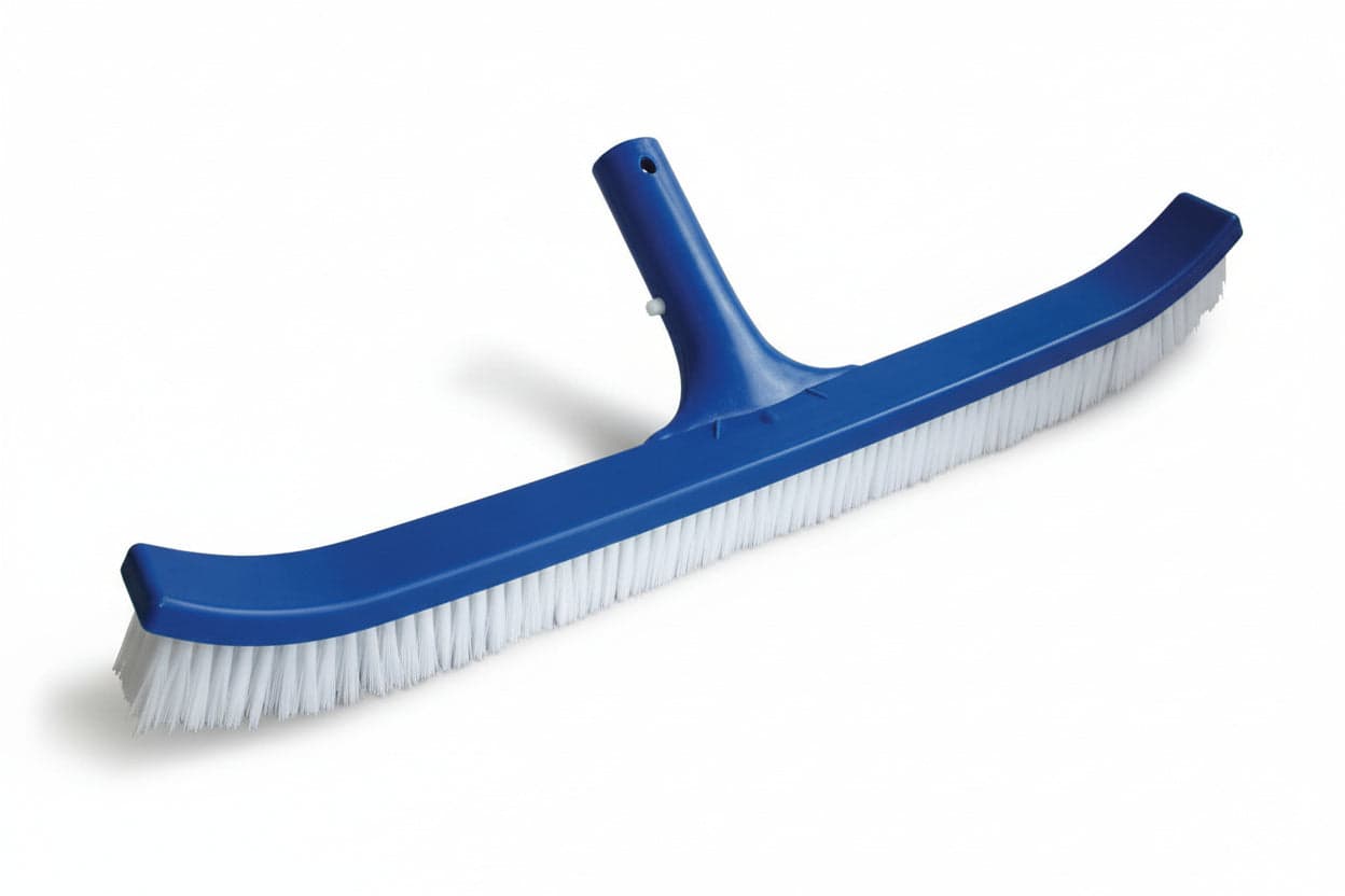Spazzola Curva Senza Manico per Pareti Piscina 45 cm Ailanto 3 Pezzi
